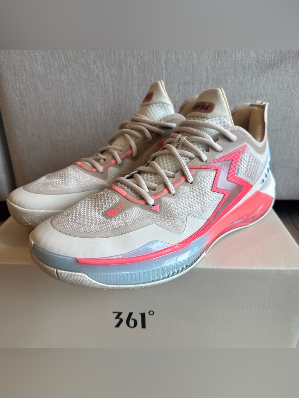 361 Degrees Big3 5.0 Quick Pro Men’s Size 12.5 Basketball Volleyball Shoes